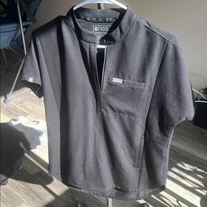 Figs Black Montex Scrub Top